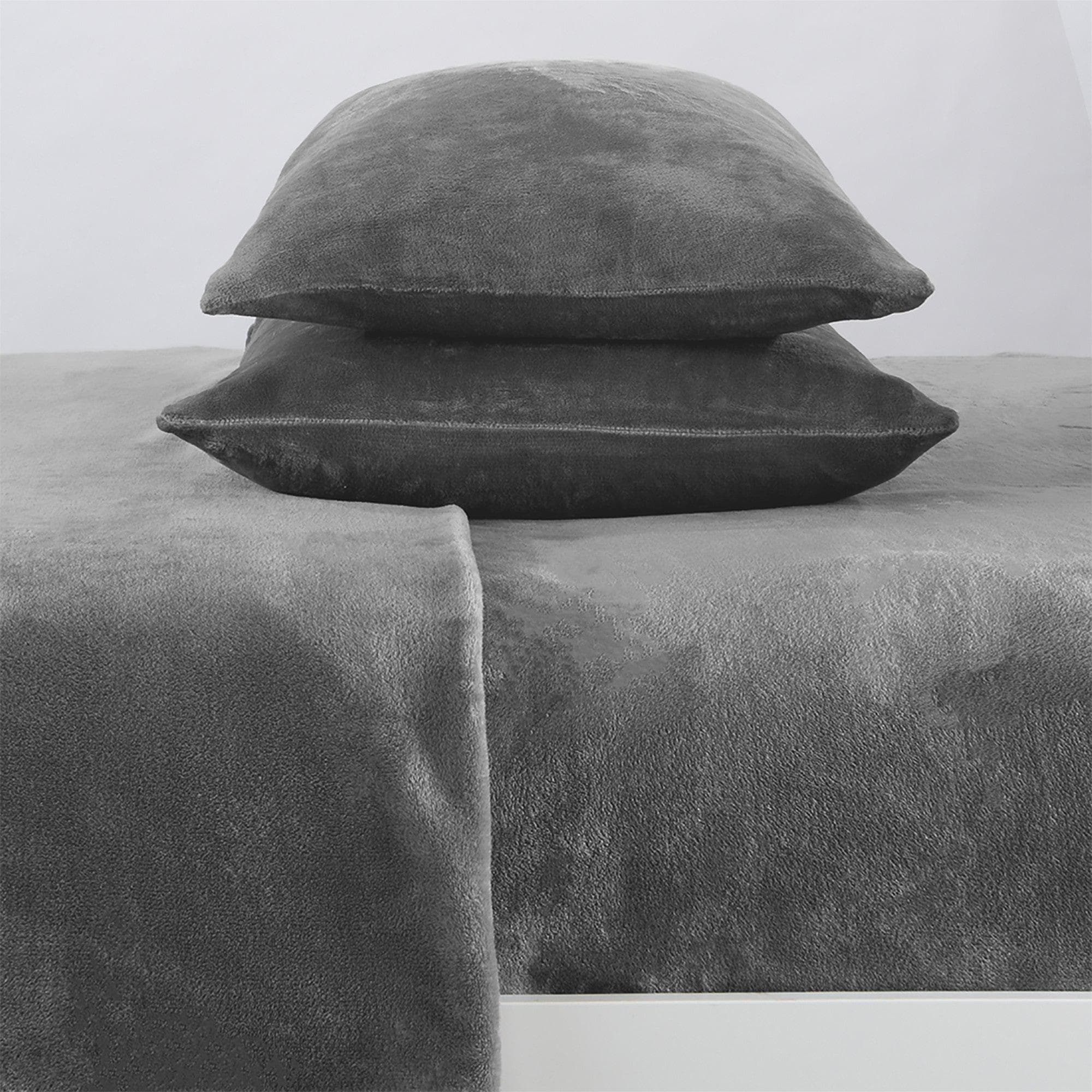 Solid Plush Sheet - Velvet Luxe Collection Great Bay Home