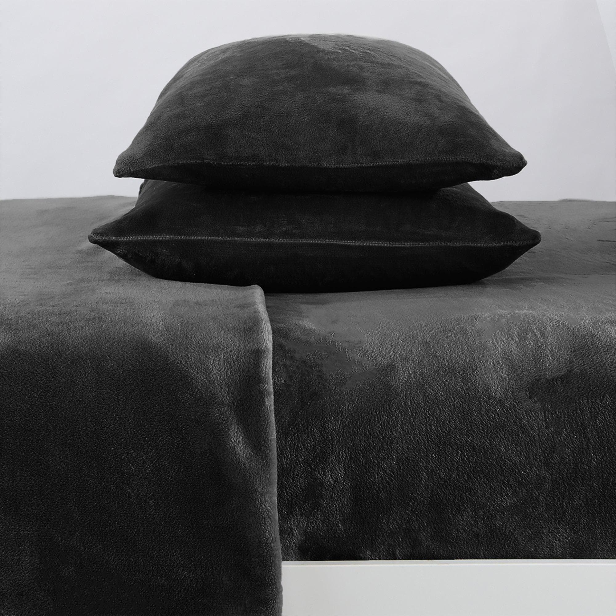 Solid Plush Sheet - Velvet Luxe Collection Great Bay Home