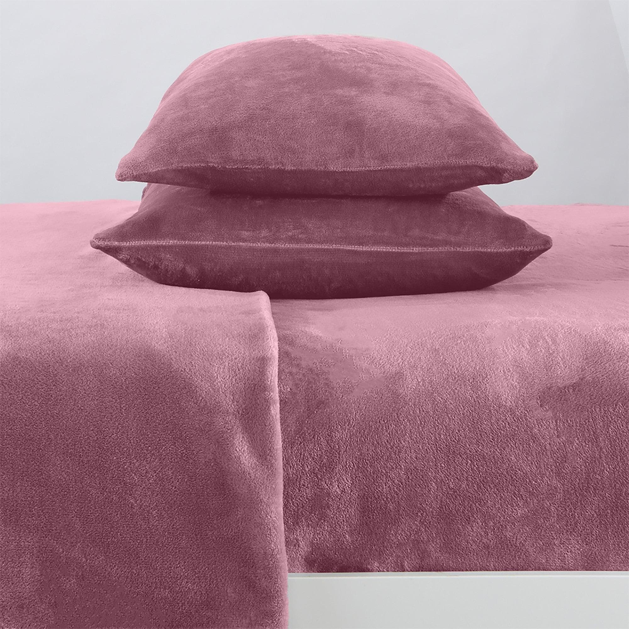 Solid Plush Sheet - Velvet Luxe Collection Great Bay Home