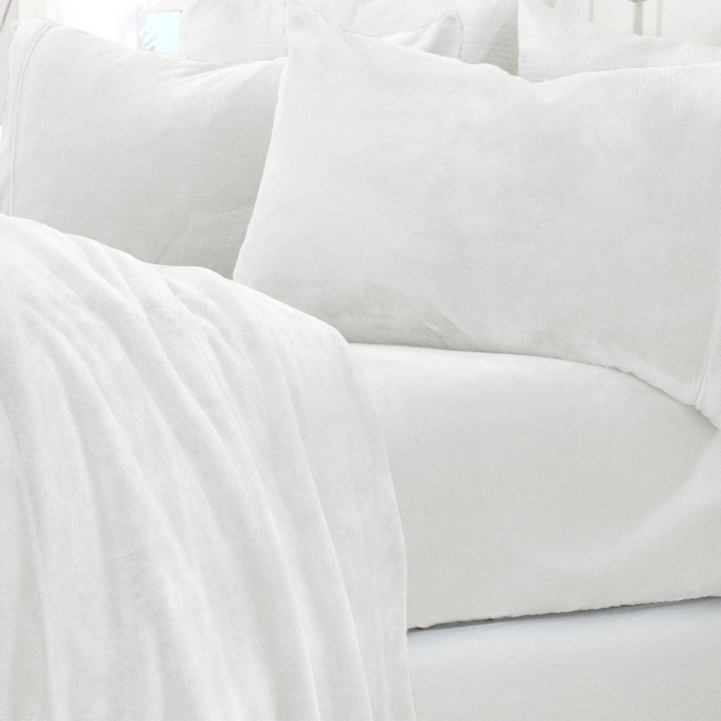 Solid Plush Sheet - Velvet Luxe Collection Great Bay Home