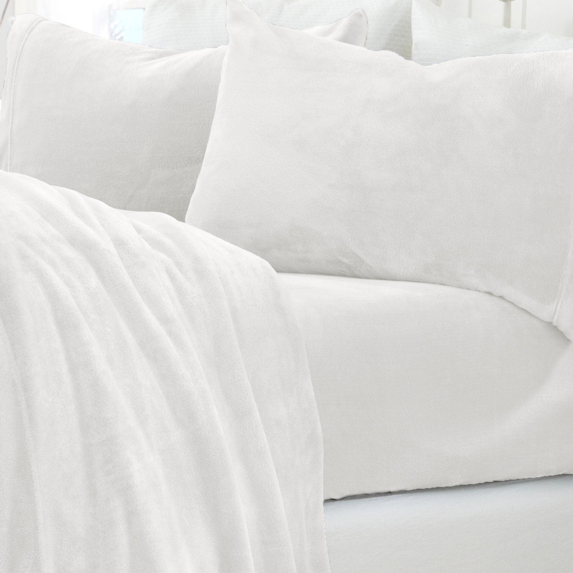 Solid Plush Sheet - Velvet Luxe Collection Great Bay Home