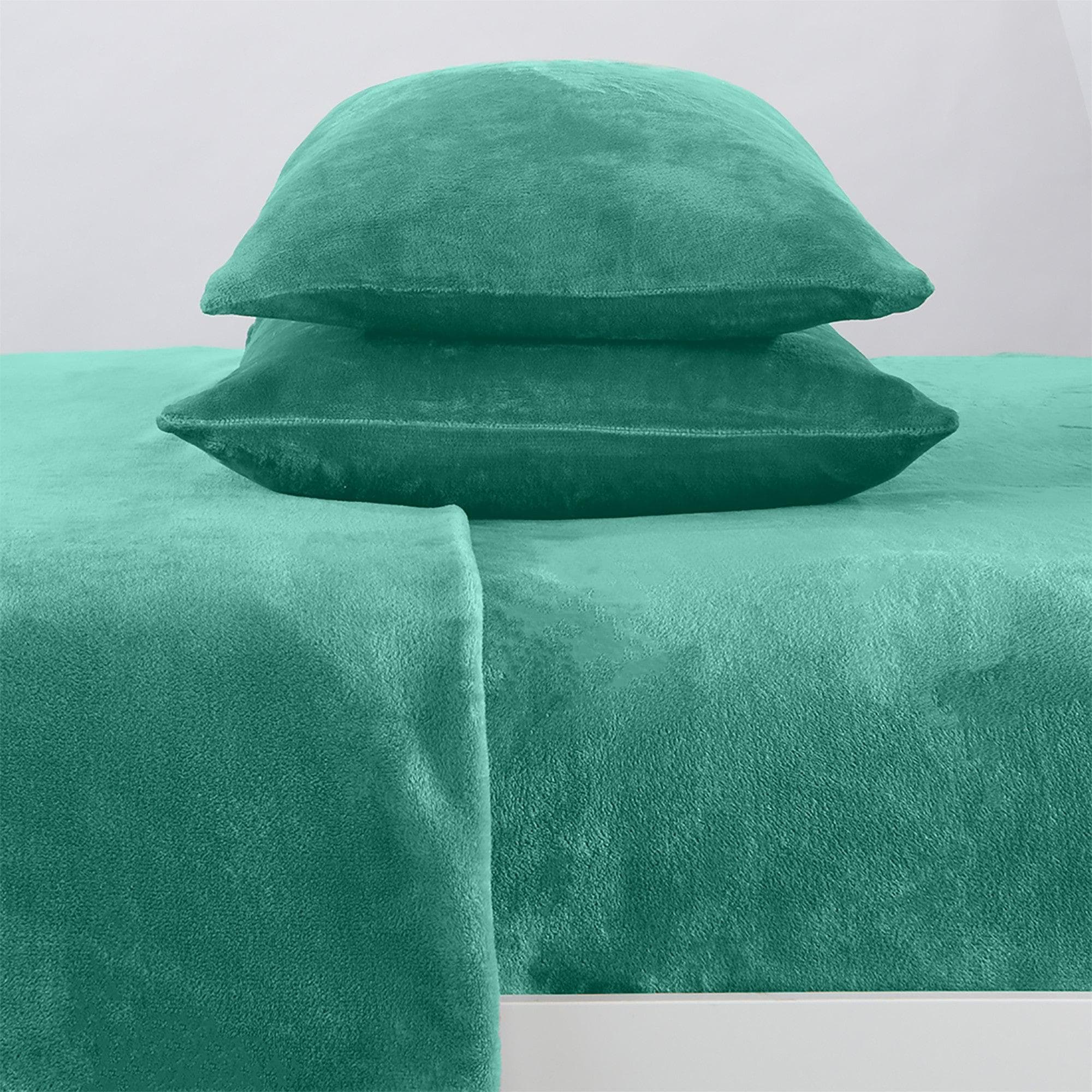 Solid Plush Sheet - Velvet Luxe Collection Great Bay Home