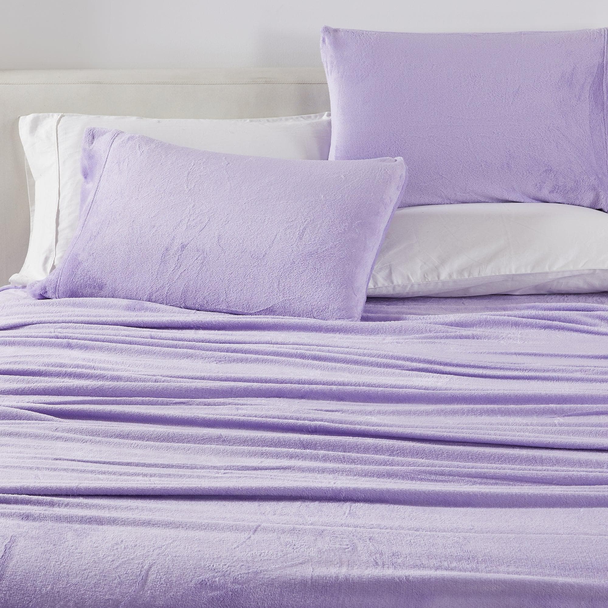 Solid Plush Sheet - Velvet Luxe Collection Great Bay Home