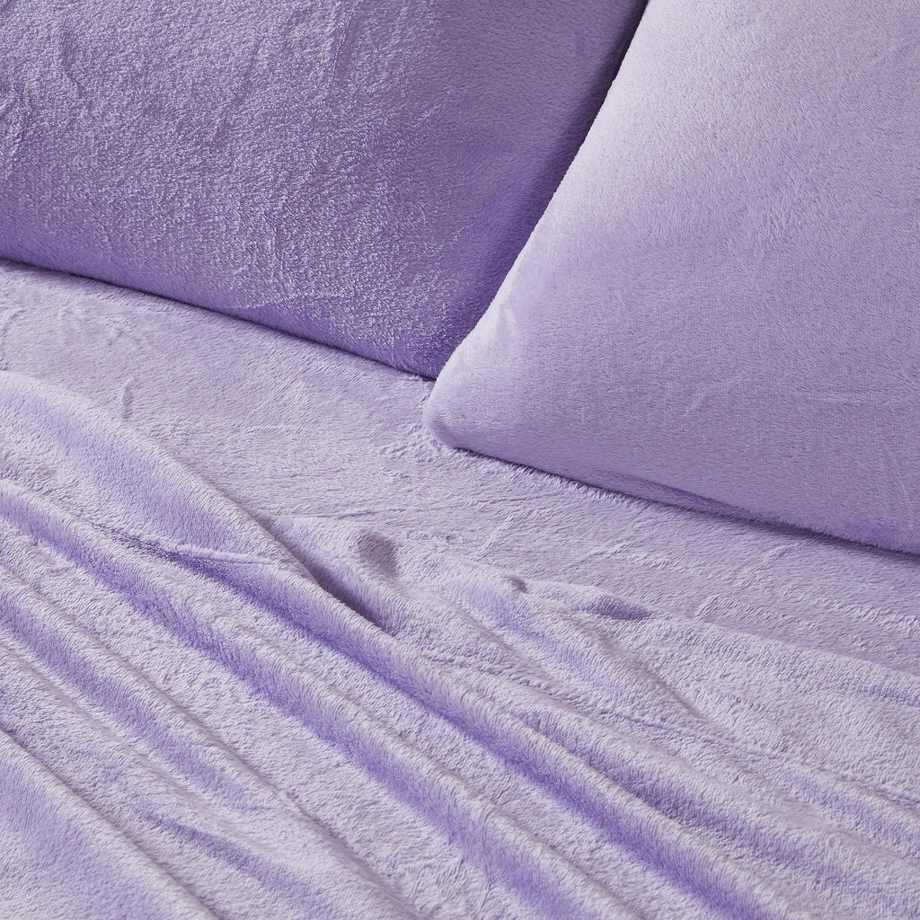 Solid Plush Sheet - Velvet Luxe Collection Great Bay Home