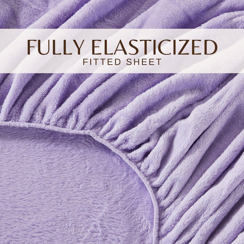 Solid Plush Sheet - Velvet Luxe Collection Great Bay Home