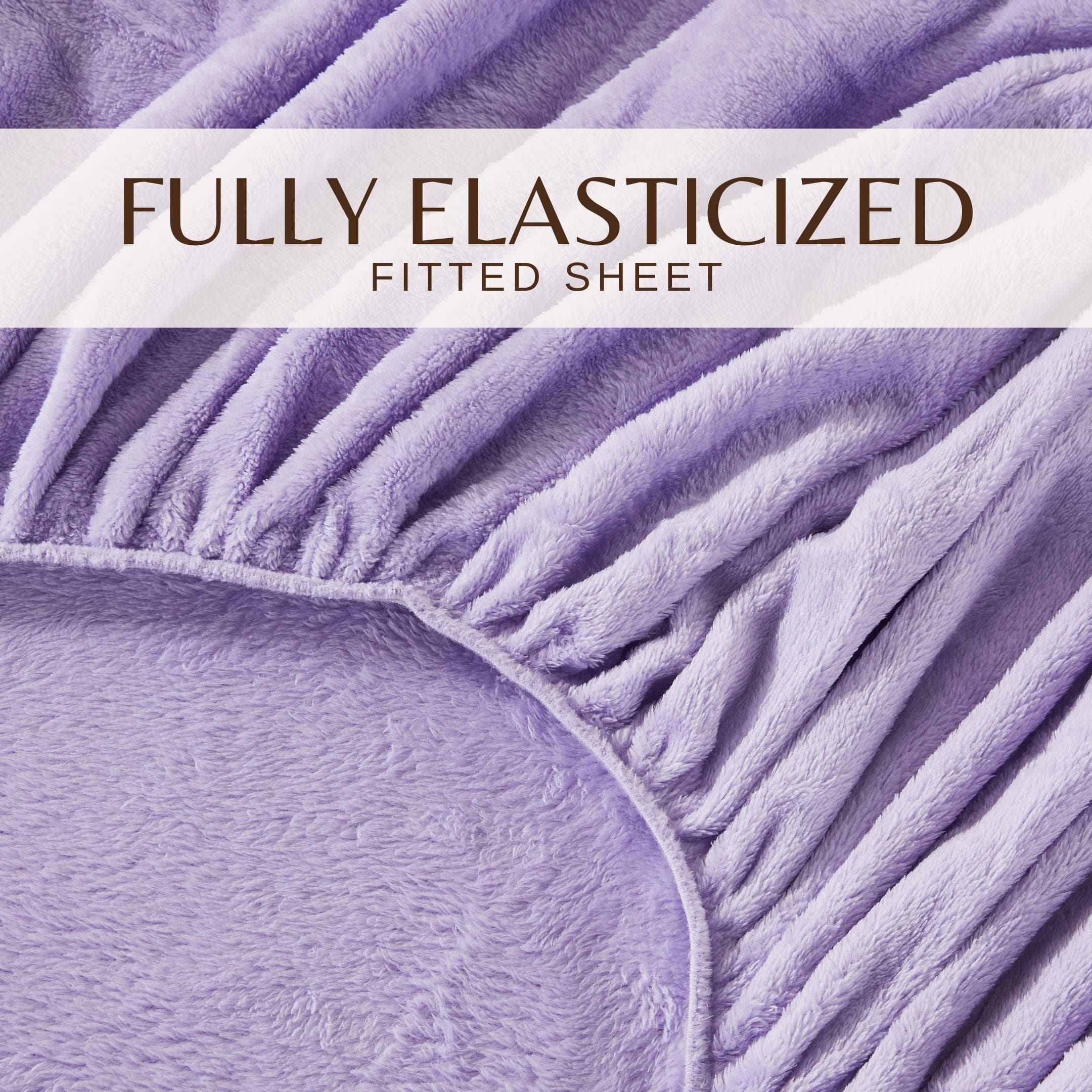 Solid Plush Sheet - Velvet Luxe Collection Great Bay Home