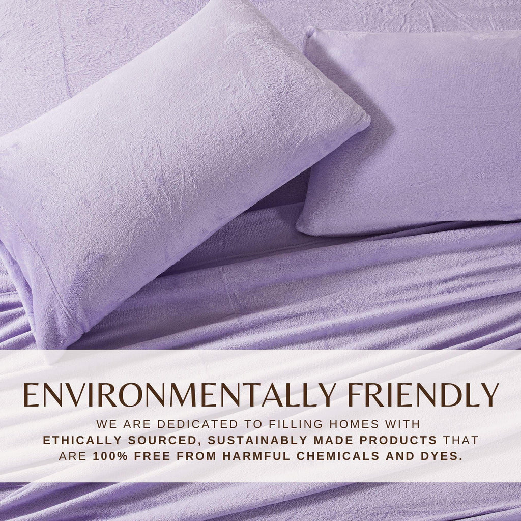 Solid Plush Sheet - Velvet Luxe Collection Great Bay Home