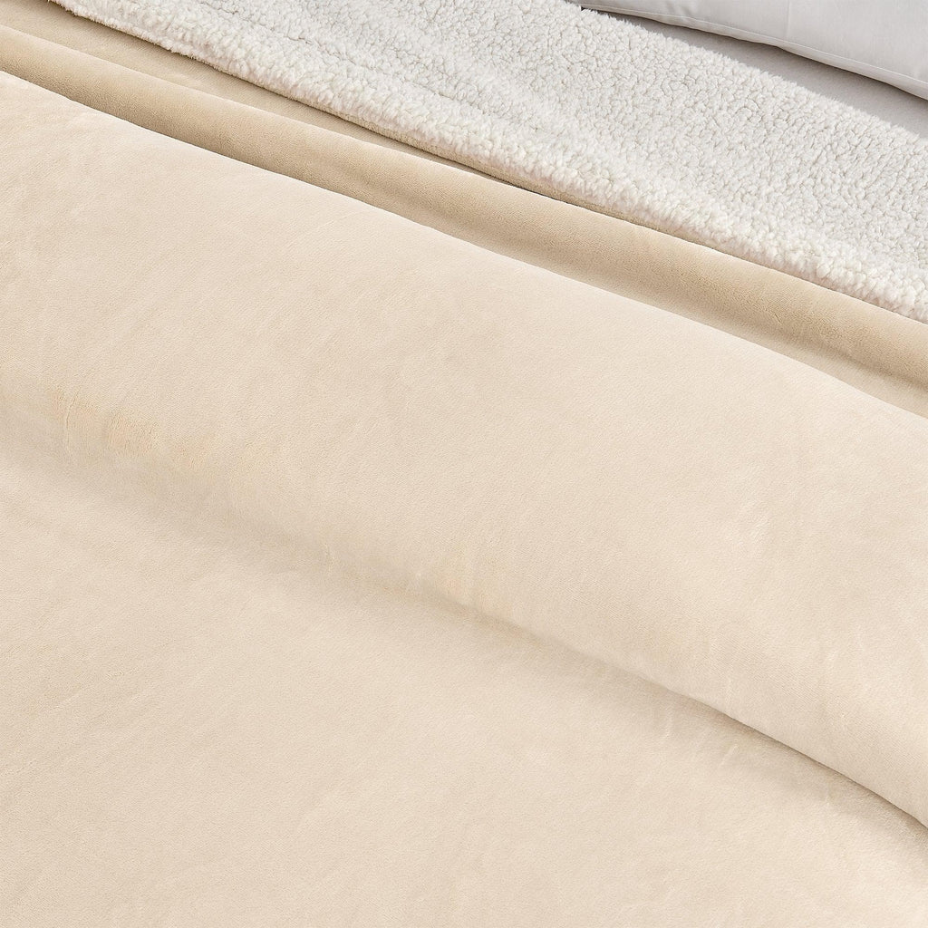 Velvet Plush Sherpa Luxury Bed Blanket - Kinsley Collection Great Bay Home
