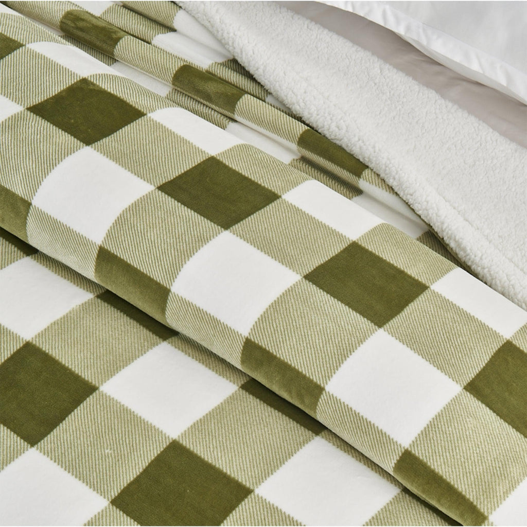 Velvet Plush Sherpa Luxury Bed Blanket - Kinsley Collection Great Bay Home