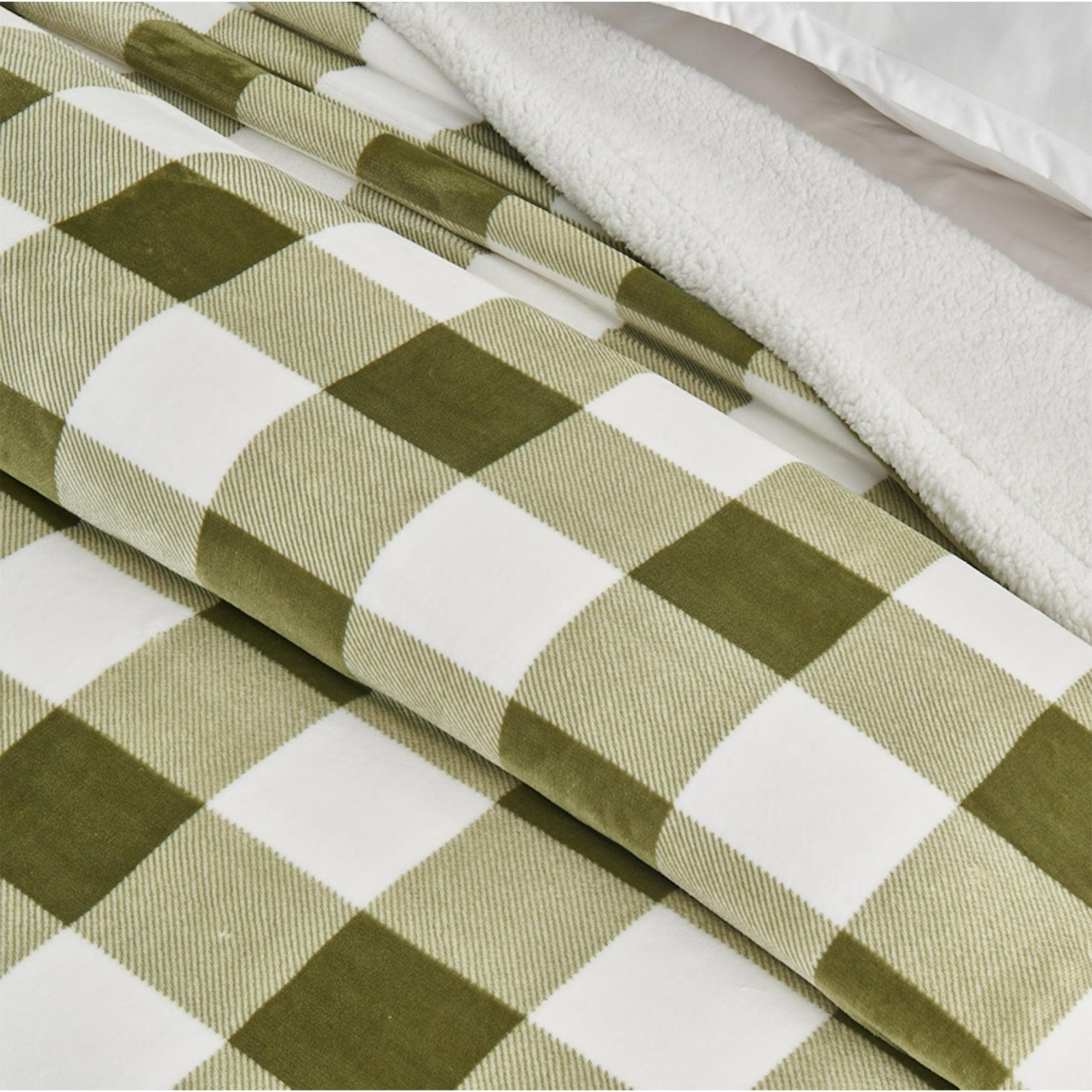 Velvet Plush Sherpa Luxury Bed Blanket - Kinsley Collection Great Bay Home