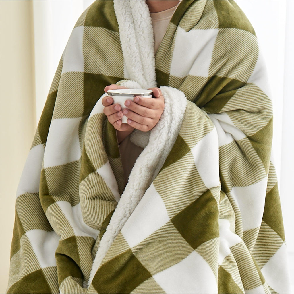 Velvet Plush Sherpa Luxury Bed Blanket - Kinsley Collection Great Bay Home