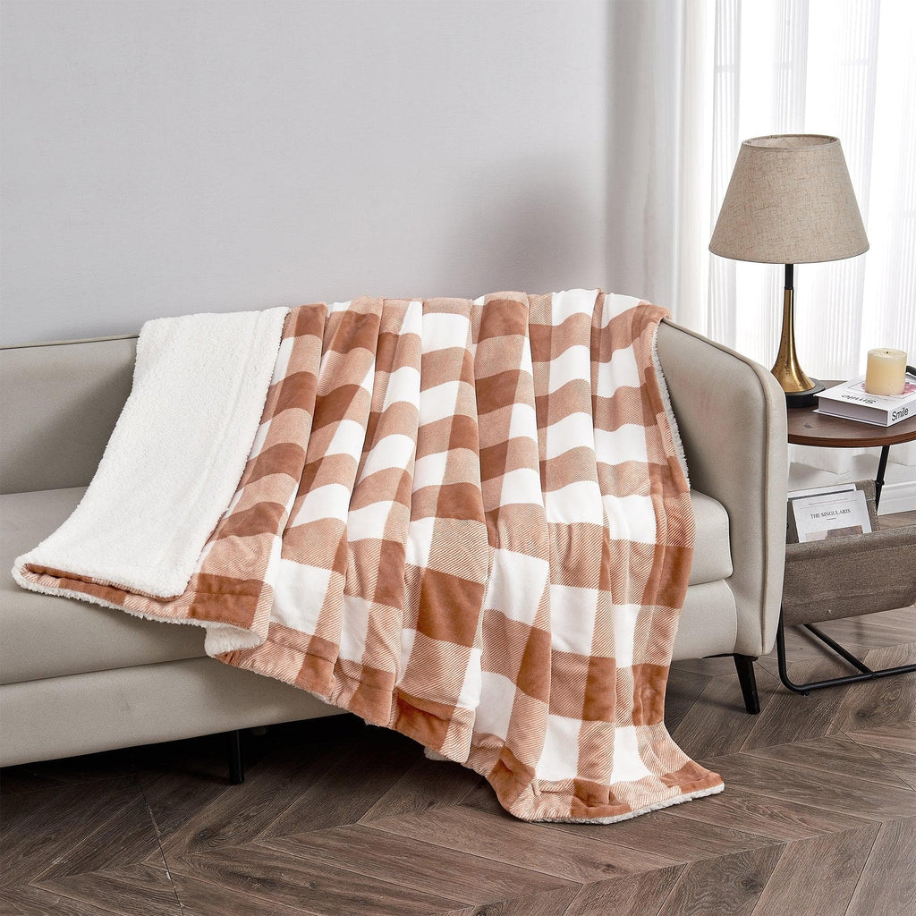 Velvet Plush Sherpa Luxury Bed Blanket - Kinsley Collection Great Bay Home