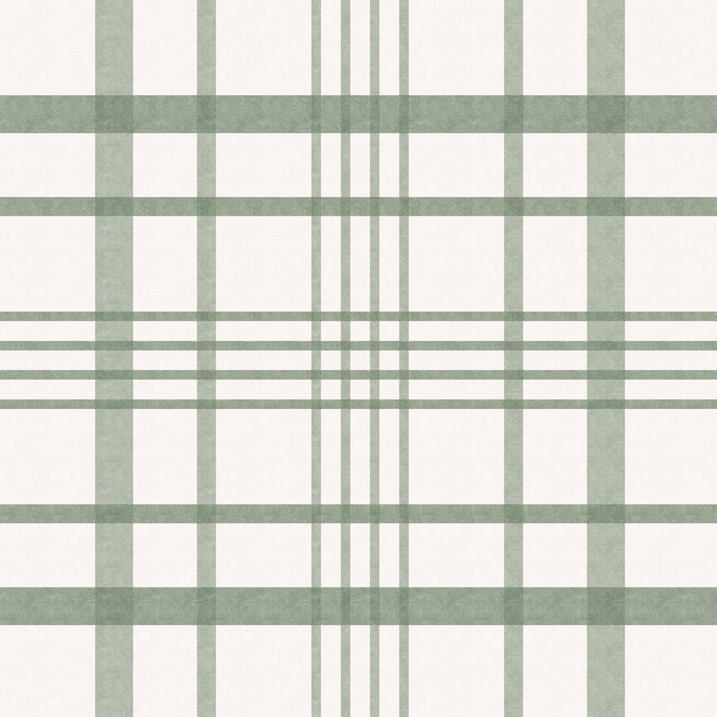 Ashford Plaid (Green) Wallpaper WALL BLUSH