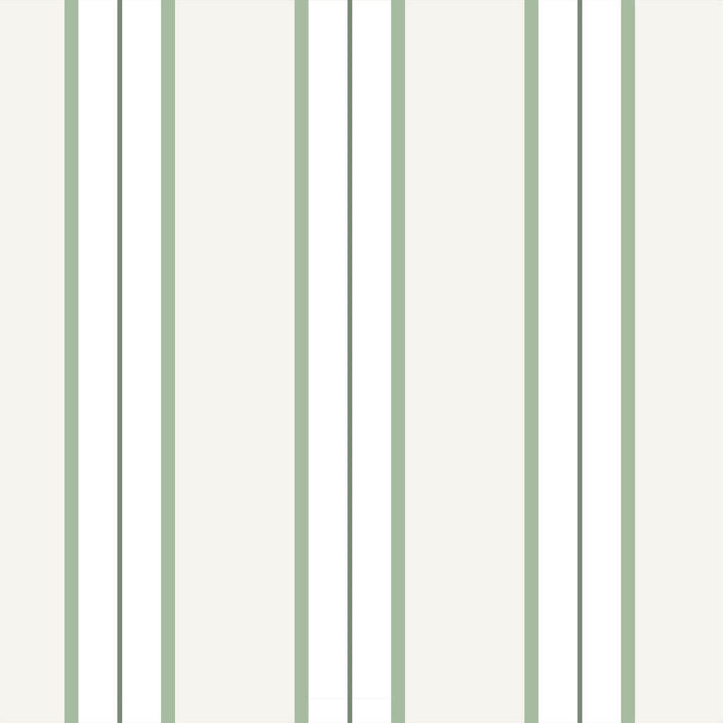 Montclair Stripes (Green) Wallpaper WALL BLUSH
