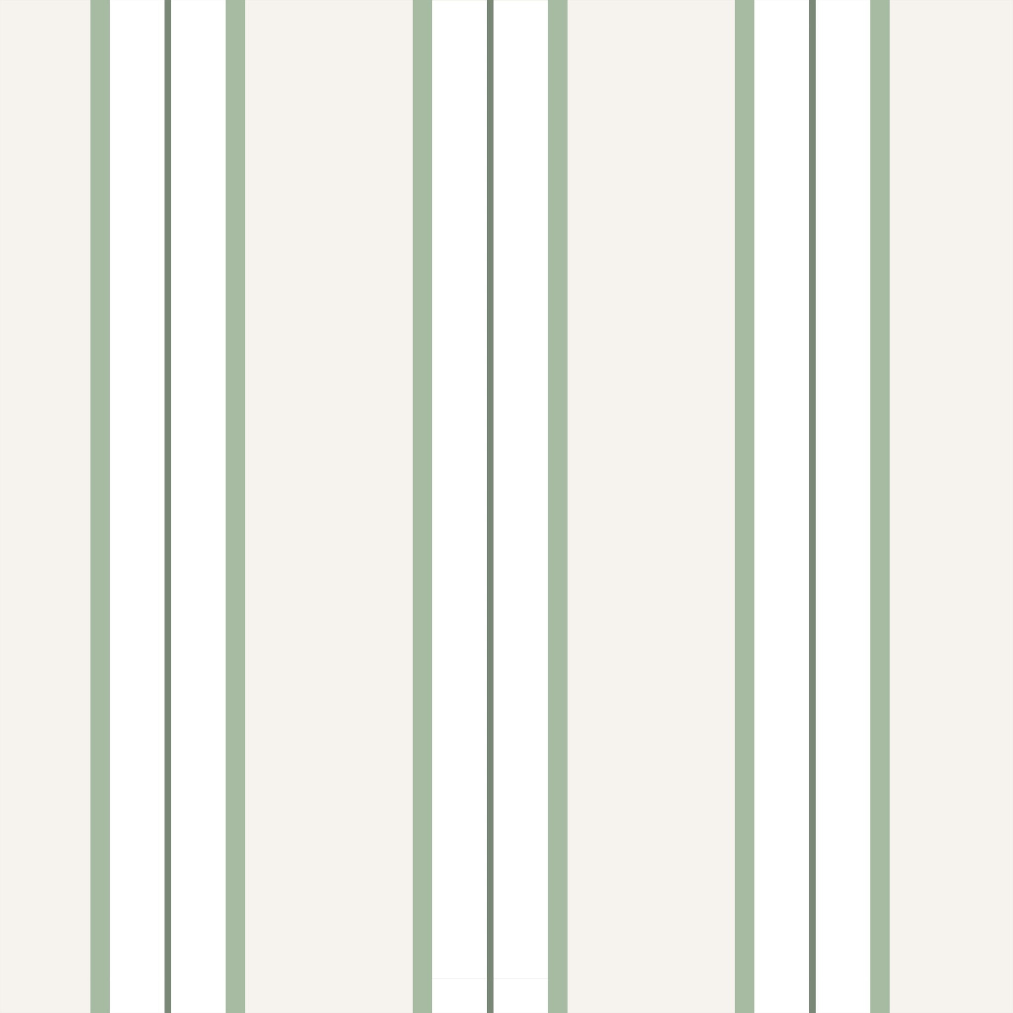Montclair Stripes (Green) Wallpaper WALL BLUSH