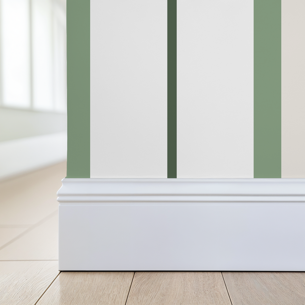 Montclair Stripes (Green) Wallpaper WALL BLUSH