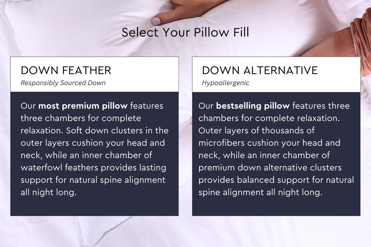 Cloud Fill Down Feather Side Sleeper Pillow Moon Pod