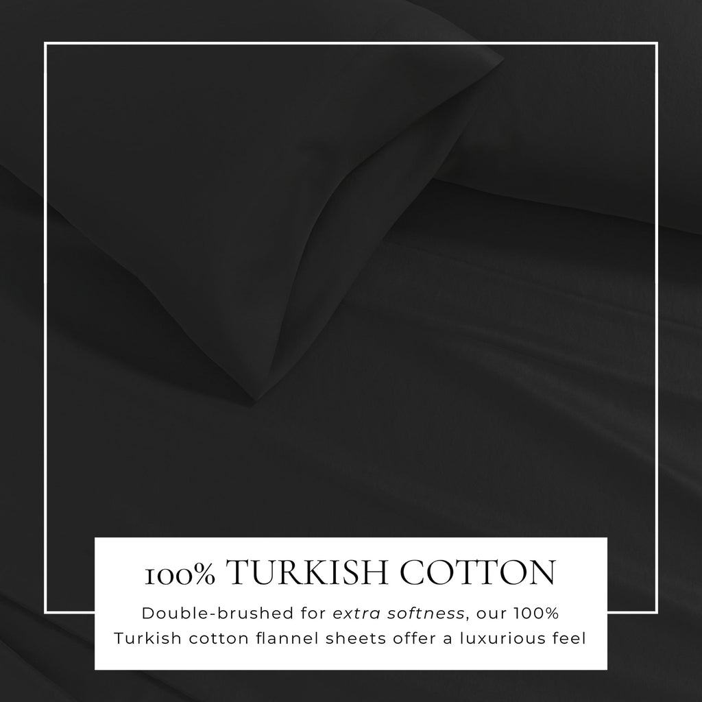 Cotton Solid Flannel Sheet - Nordic Collection Great Bay Home