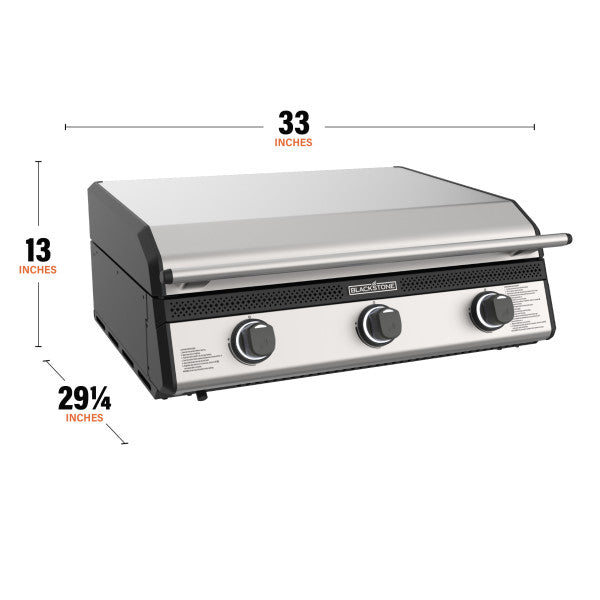 Blackstone 28" Deep Kitchen Griddle in Stainless Steel w/Hood Blackstone Products (B2B)