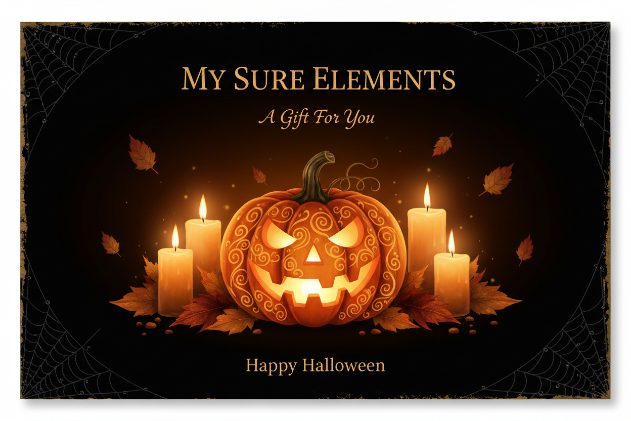 Halloween Digital Gift Card from My Sure Elements My Sure Elements