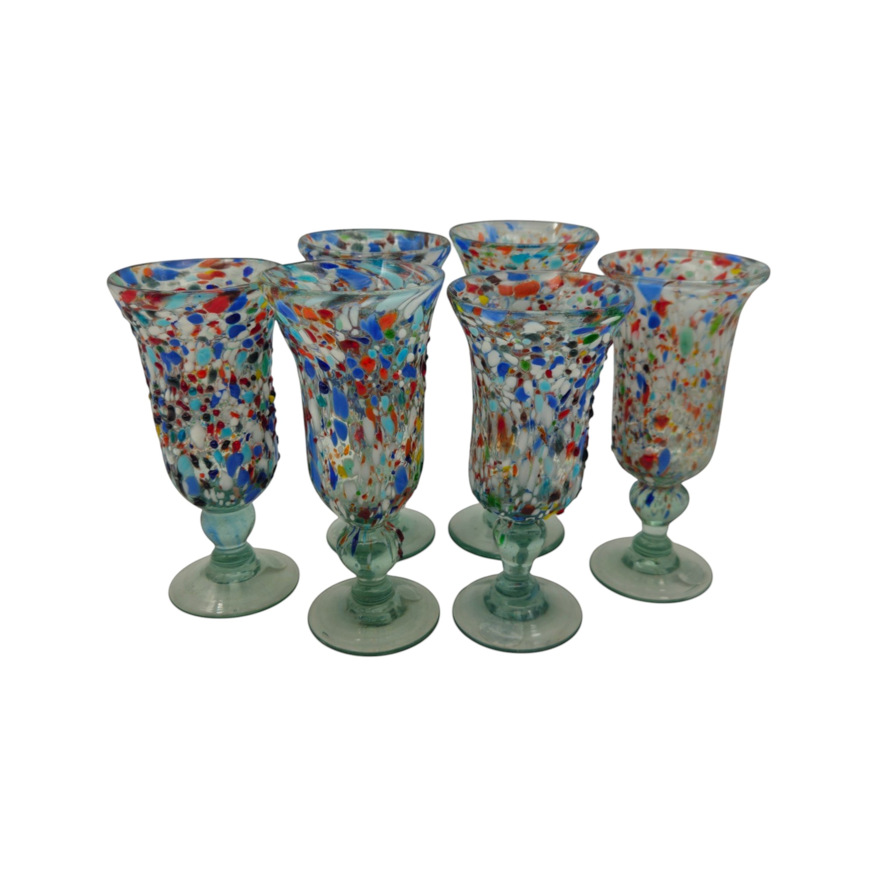 Hand-Blown Mexican Sundae Glass | Confetti Rock Design The Talavera Hub
