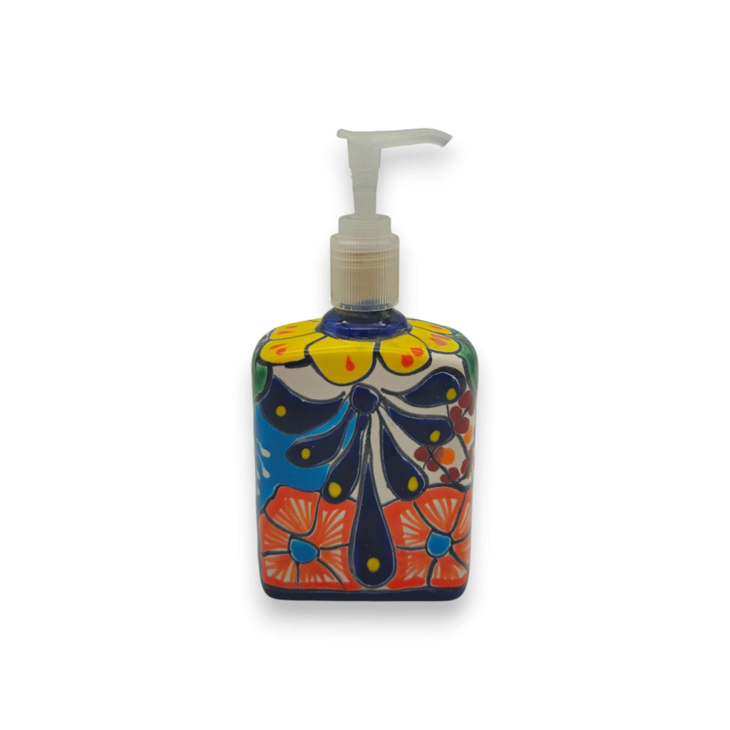 Hand-Painted Talavera Soap Pump | Colorful Ceramic Dispenser The Talavera Hub