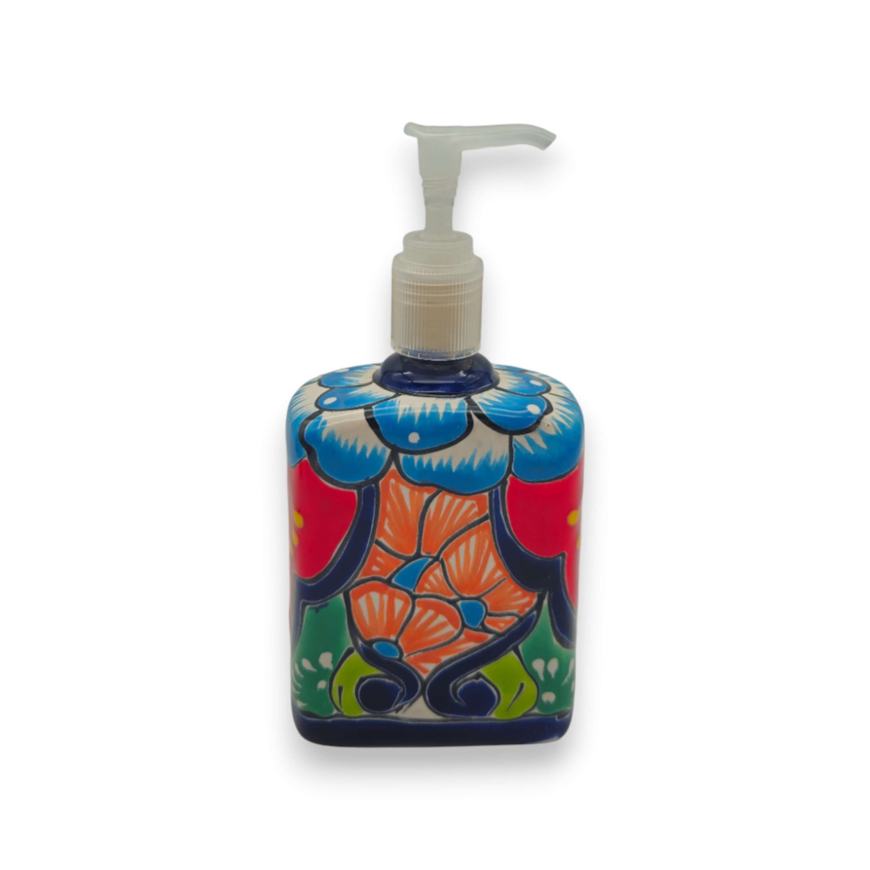 Hand-Painted Talavera Soap Pump | Colorful Ceramic Dispenser The Talavera Hub