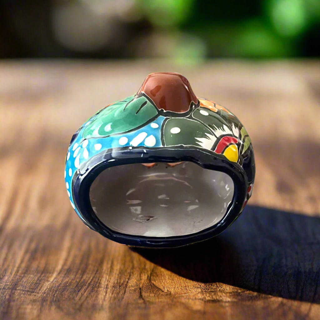 Mini Talavera Pumpkin | Handmade Mexican Jack-O'-Lantern The Talavera Hub