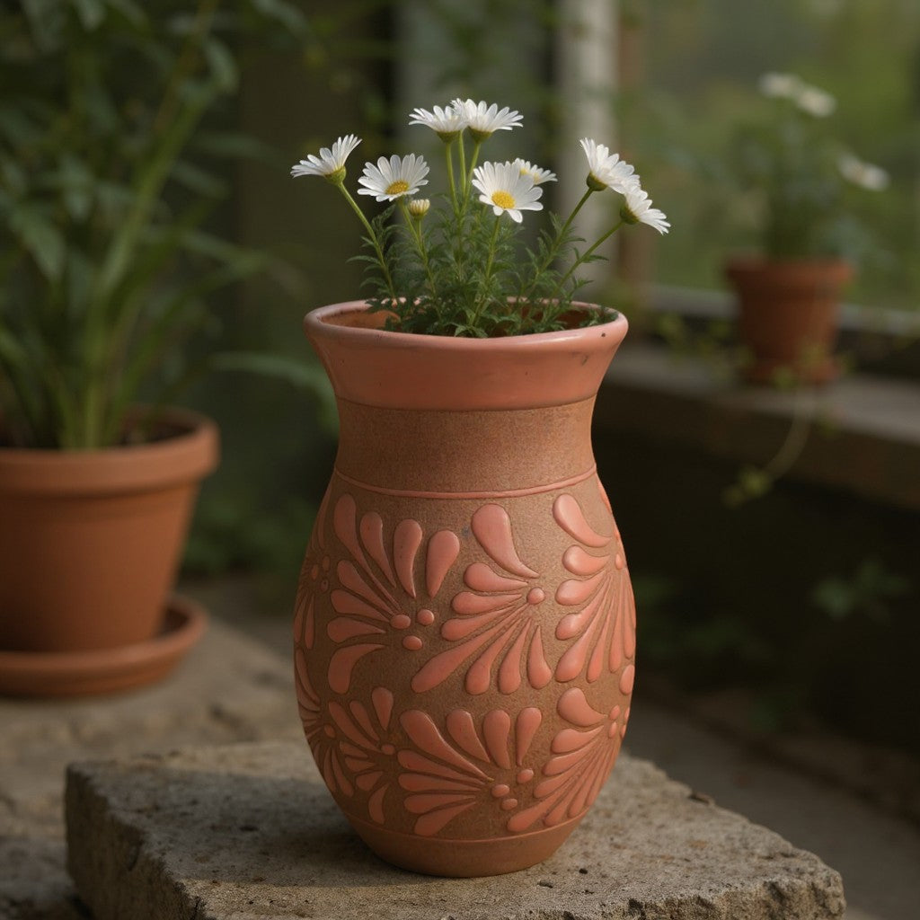Pink Talavera Vase | Handmade Floral Pottery The Talavera Hub