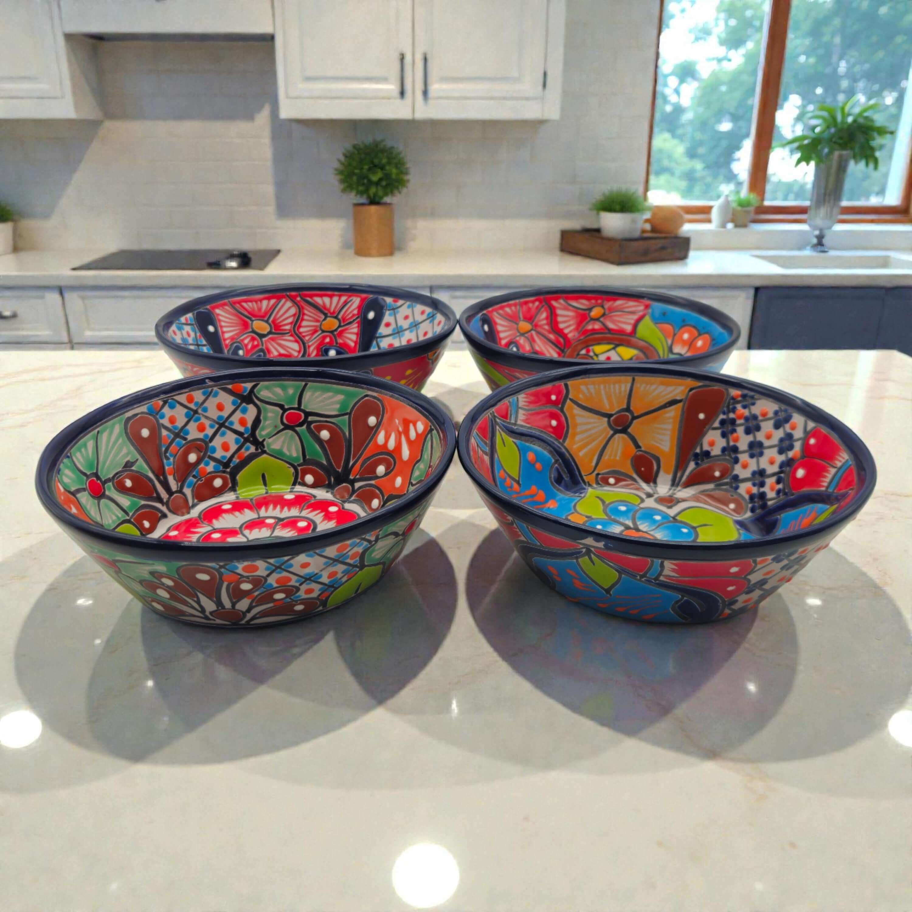 7.5" Talavera Soup Bowl | Handmade Mexican Dinnerware The Talavera Hub