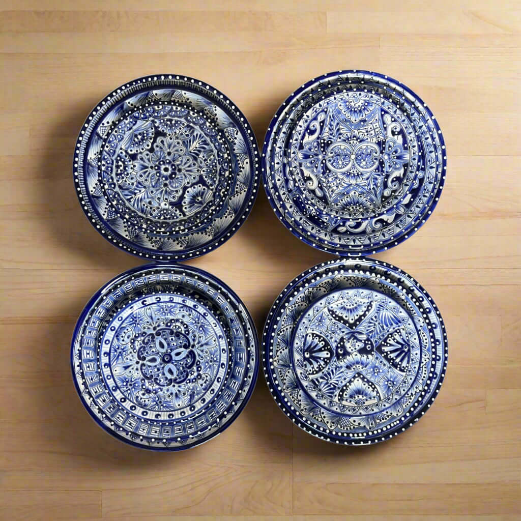 Talavera Dinnerware Set | 20-Piece Blue & White Tableware for 4 The Talavera Hub