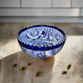 5" Talavera Blue & White Bowl | Handmade Mexican Dinnerware The Talavera Hub