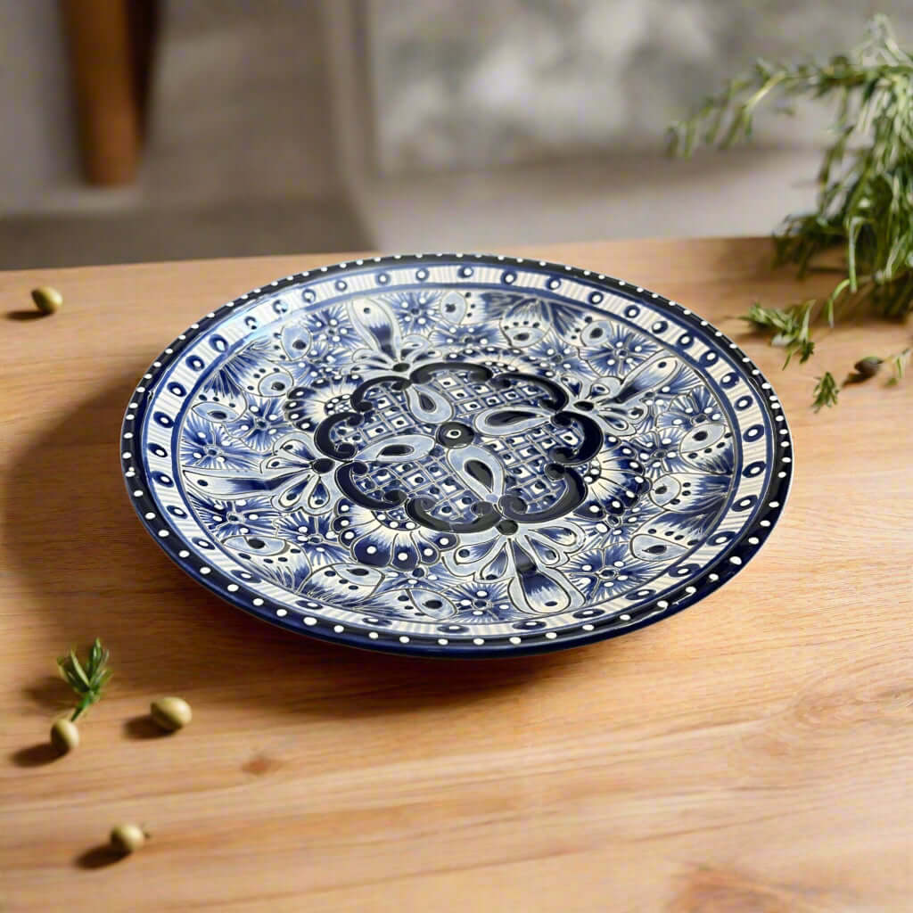 5-Piece Talavera Dinnerware Set | Blue & White Tableware for 1 The Talavera Hub
