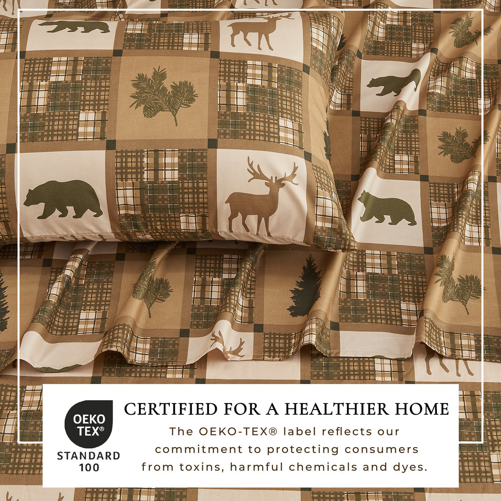 Lodge Printed Sheet Set - Mountain Ridge Collection Great Bay Home