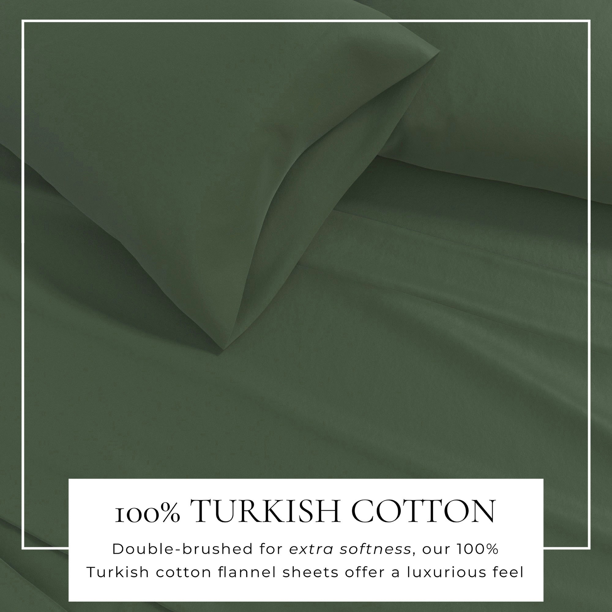 Cotton Solid Flannel Sheet - Nordic Collection Great Bay Home