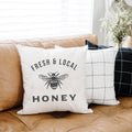 Local Honey- Summer Pillow Cover 18x18 inch Cotton and Crate