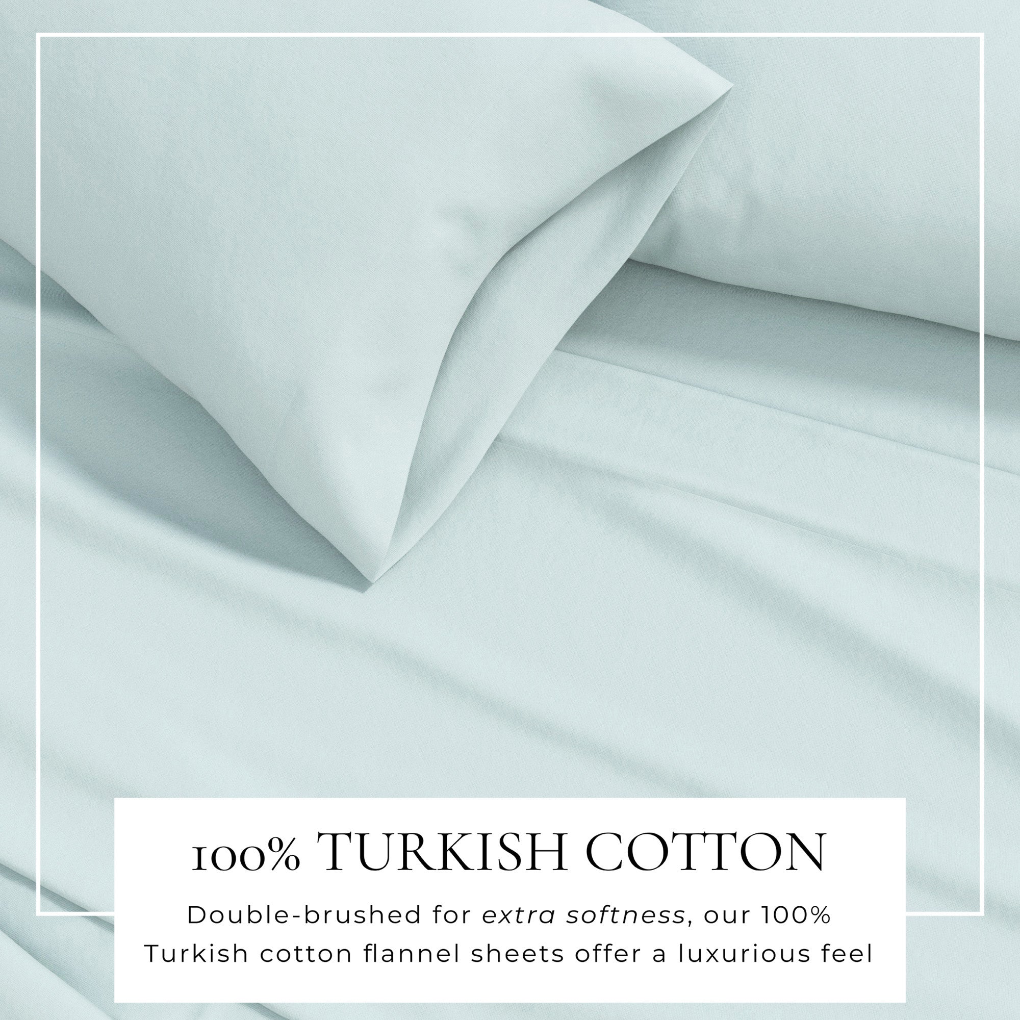 Cotton Solid Flannel Sheet - Nordic Collection Great Bay Home
