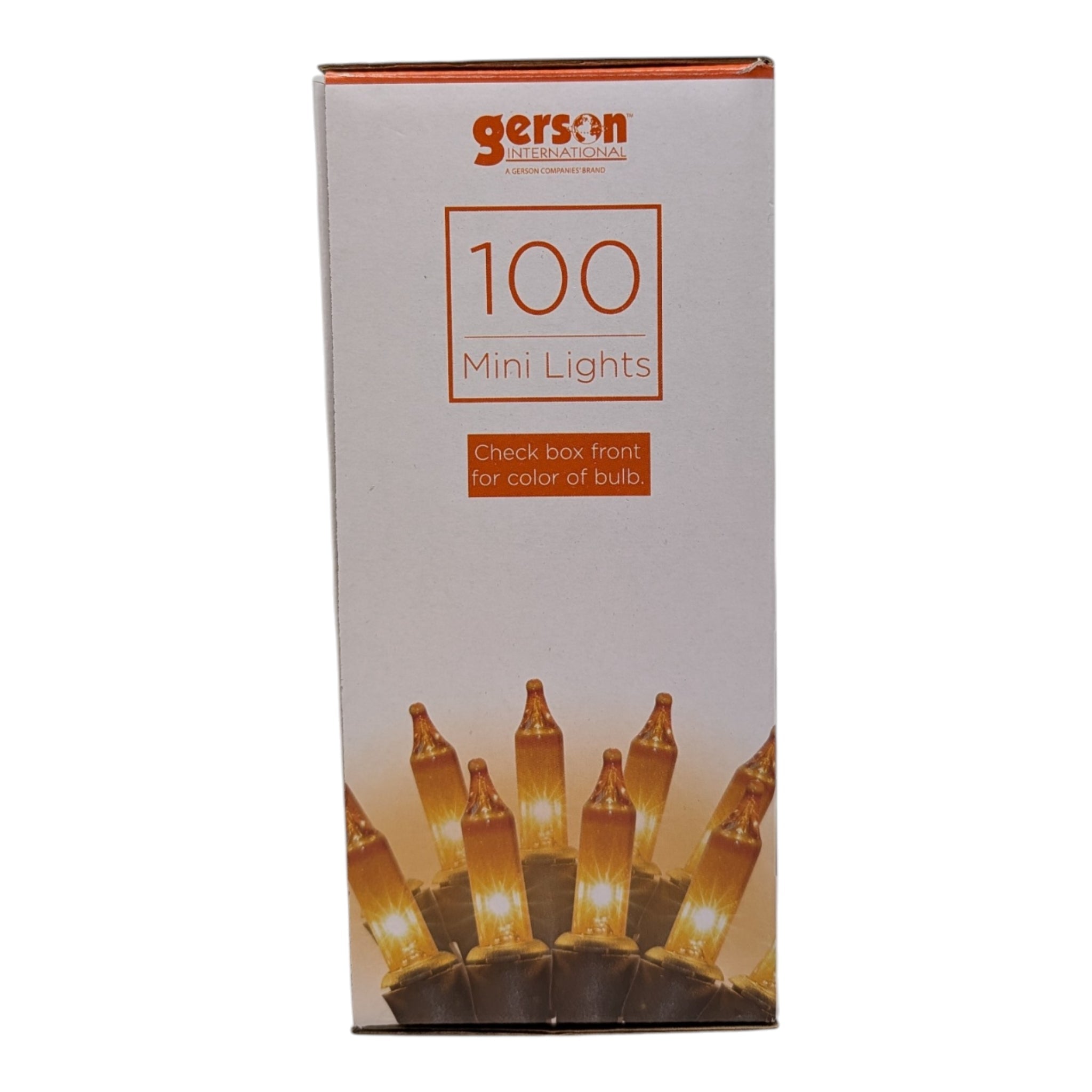 Orange Flame Mini Light String - 100 Lights - 24 Feet long The Country Christmas Loft