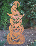 Three Stacked Pumpkins / Outdoor Halloween Decoration Rustica Ornamentals