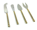 Cheese knives set of 4 Stainless Steel, Golden Vibhsa