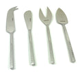 Silver Cheese knives set of 4 Stainless Steel Silver Vibhsa