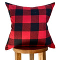Red Buffalo Plaid Pillow Cover Busa Designs