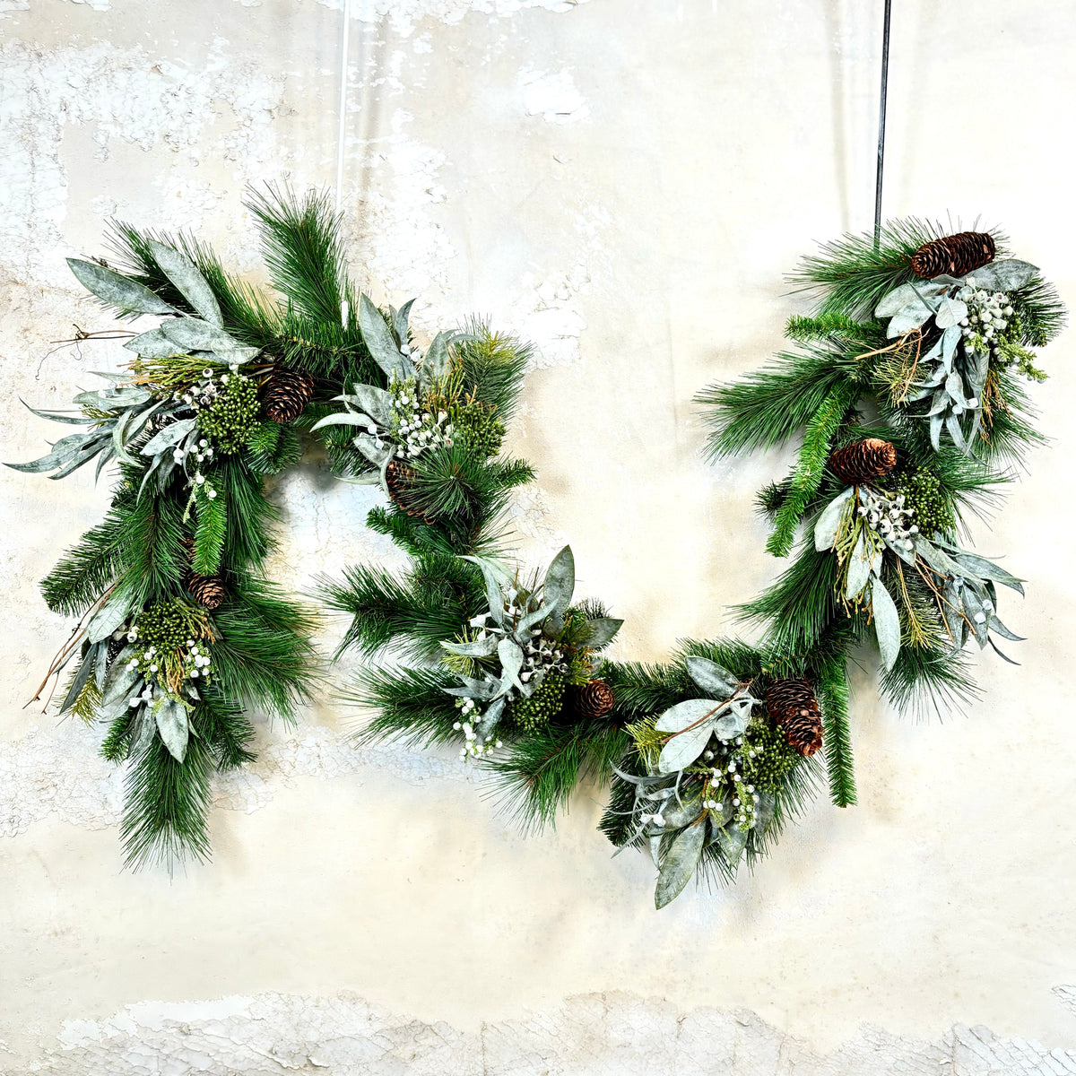 6 ft. Seeded Eucalyptus and Pine Garland Branches Designs