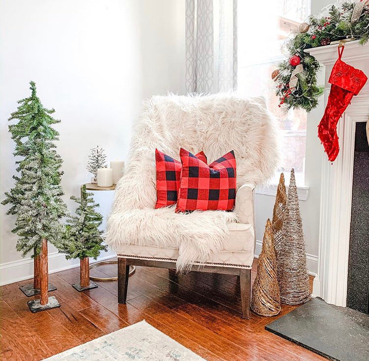Red Buffalo Plaid Pillow Cover Busa Designs