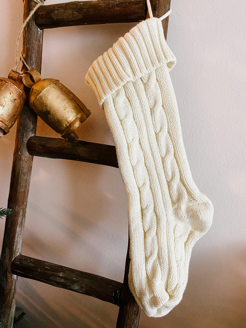 Diamond Knitted Christmas Stocking Busa Designs