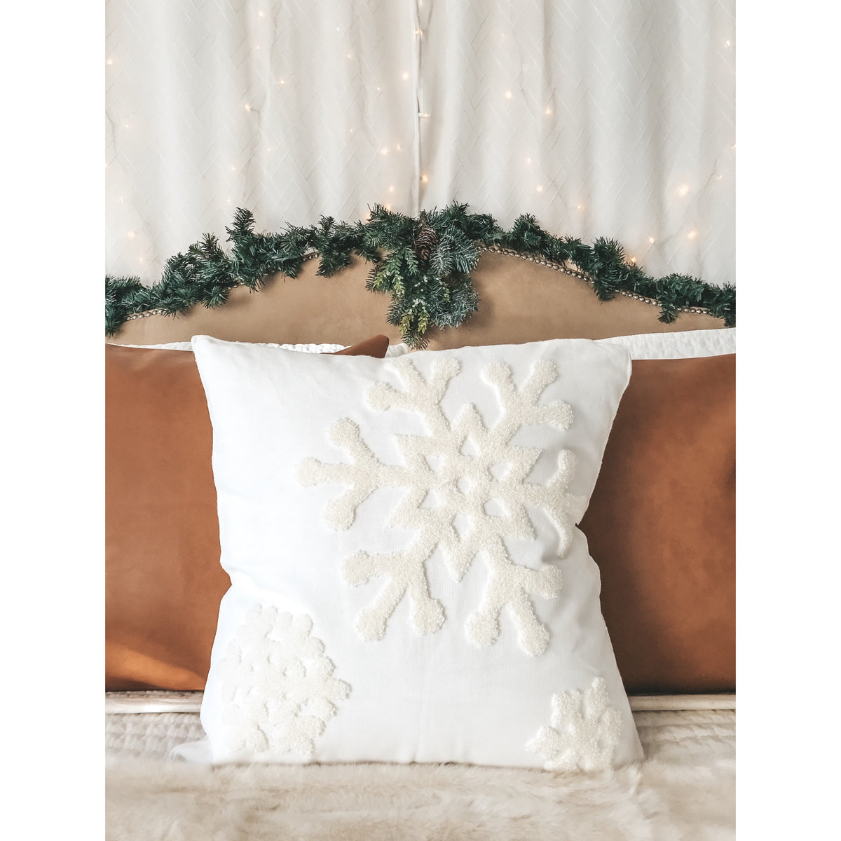 Snowflake Pillow Cover Busa Designs