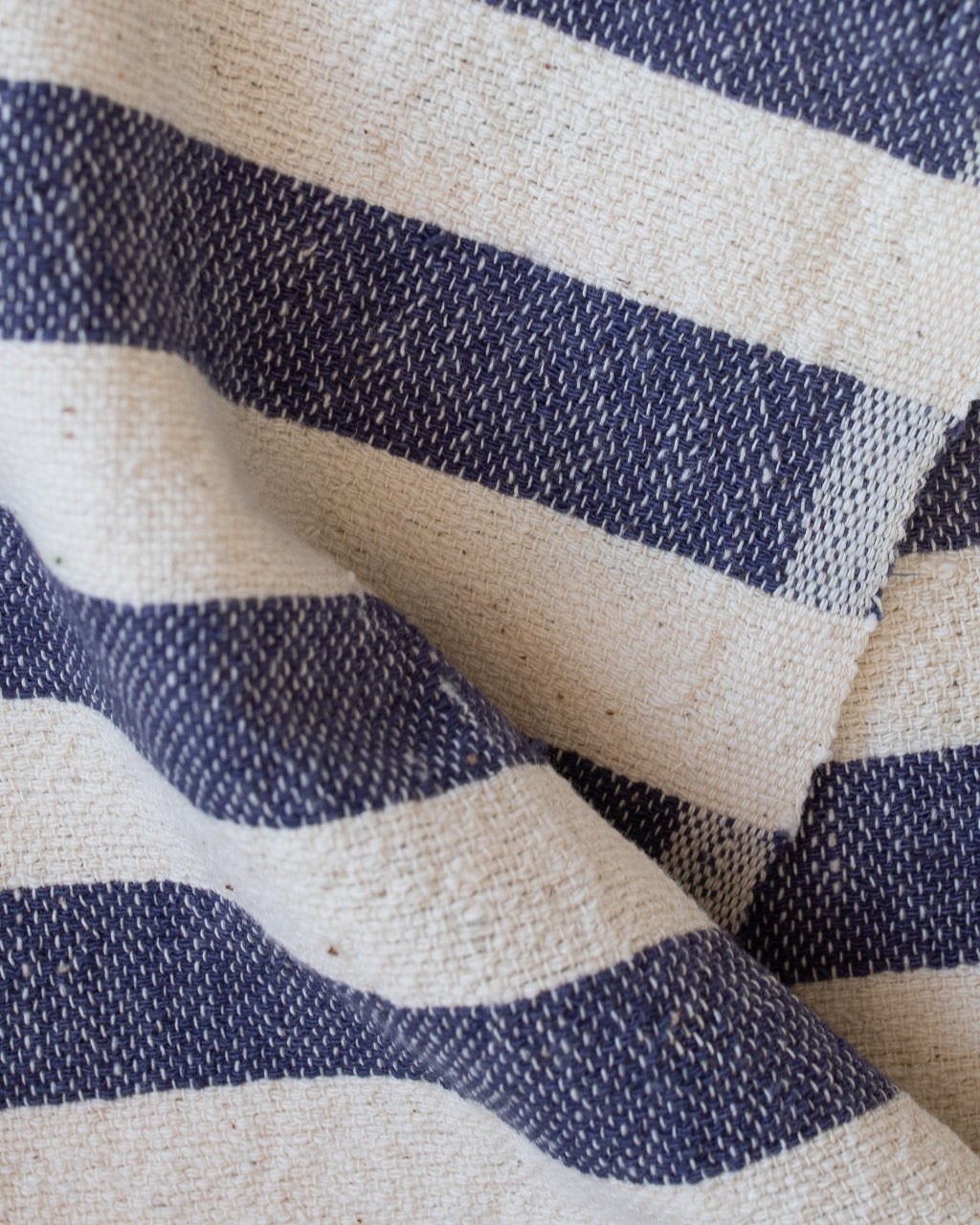 Indigo Stripe Hand Towel kd weave