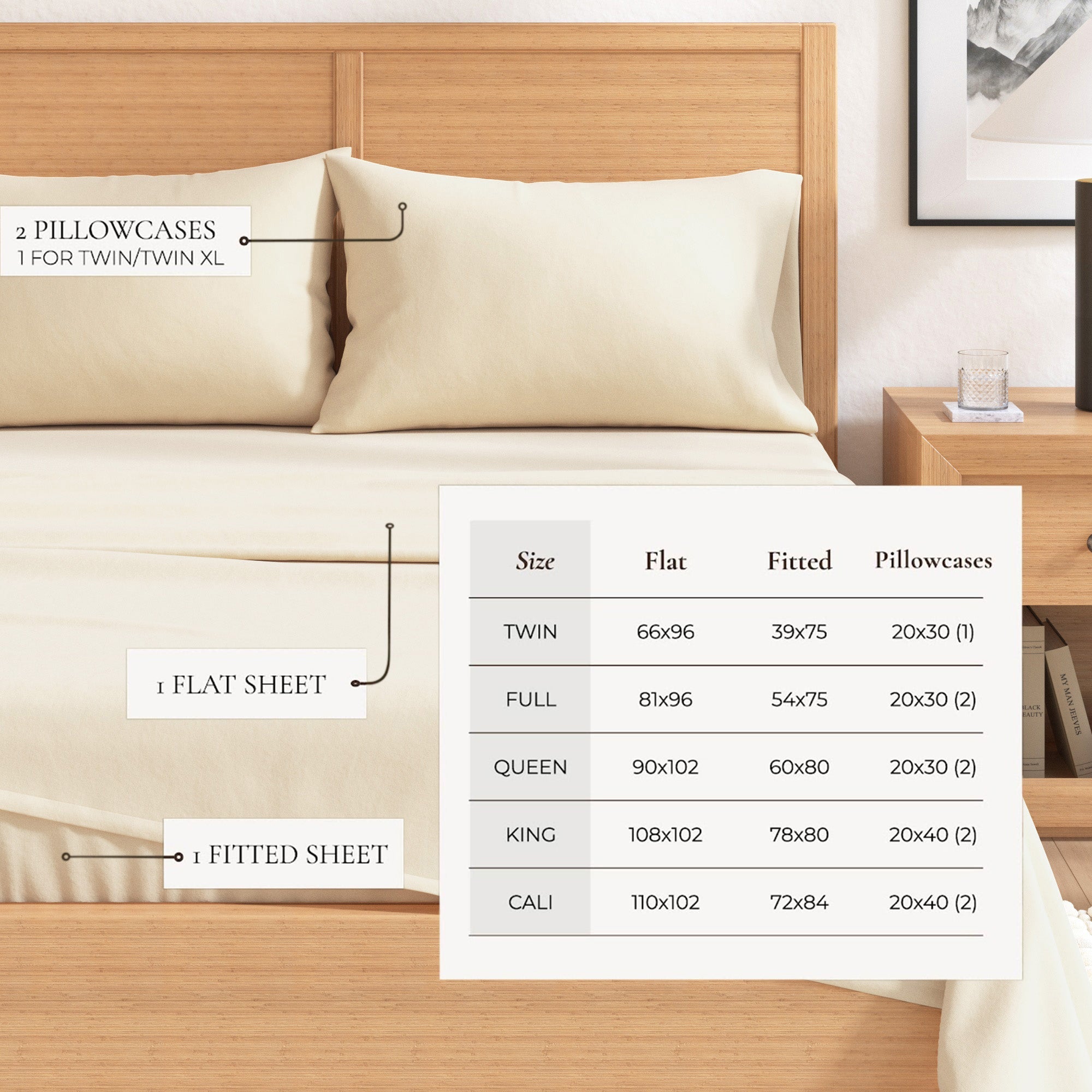 Cotton Solid Flannel Sheet - Nordic Collection Great Bay Home