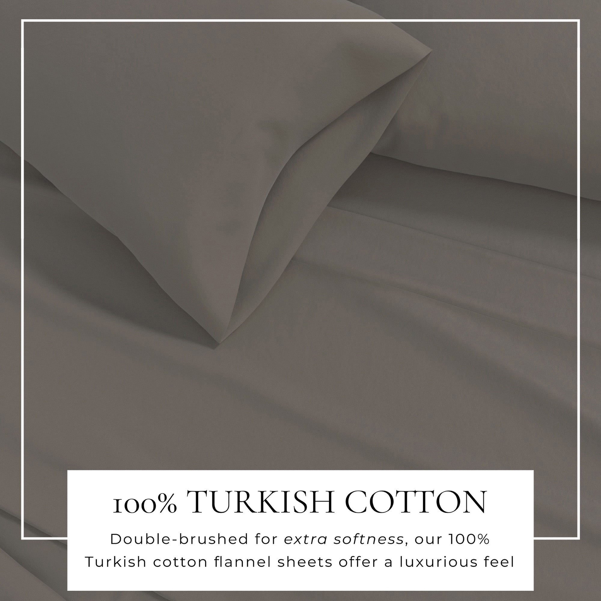 Cotton Solid Flannel Sheet - Nordic Collection Great Bay Home