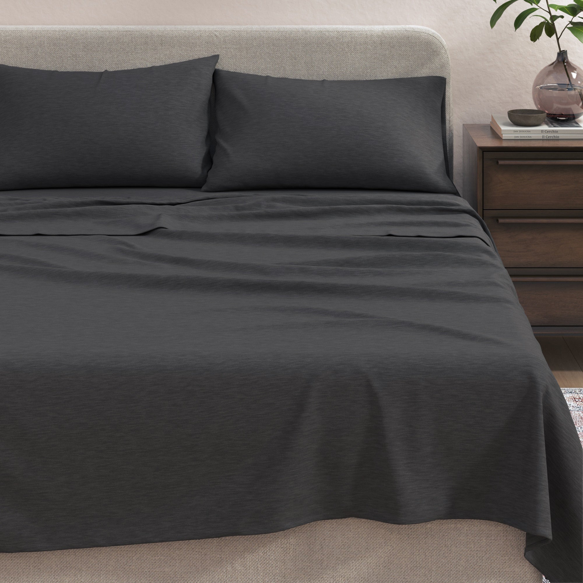 100% Organic Cotton Jersey Knit Sheets Great Bay Home